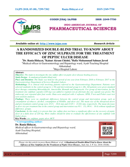 Pharmaceutical Sciences