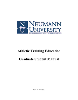 Athletic Training Student Handbook