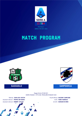 Match Program