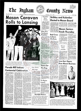 The Ingham County News, Wednesday, June 16, 1965 - Page A-5 5 HEHJ~F'ohd Cowswlth Calvos- BEDROOM & Dlnlni Sot - Sofa 1 Registered Bull 4 Years Old