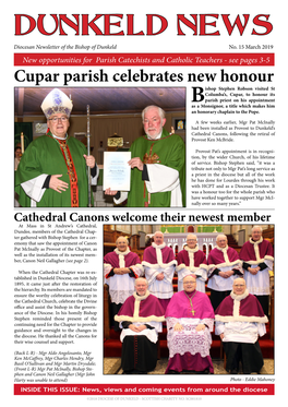 DUNKELD NEWS Diocesan Newsletter of the Bishop of Dunkeld No