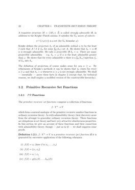 1.2 Primitive Recursive Set Functions