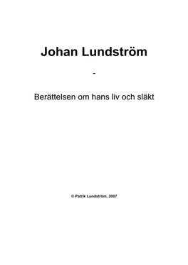 Johan Lundström