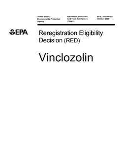 Pesticides EPA 738-R-00-023 Environmental Protection and Toxic Substances October 2000 Agency (7508C)