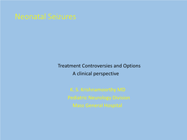 Neonatal Seizures