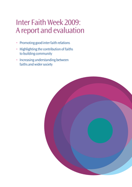 Inter Faith Week 2009: a Report and Evaluation