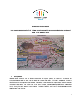 Protection Cluster Report Post Return Assessment in Tirah Valley