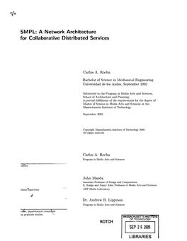 SMPL: a Network Architecture for Collaborative Distributed Services