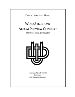 Dordt University Music