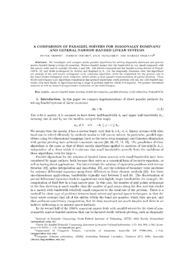 A Comparison of Parallel Solvers for Diagonally Dominant and General