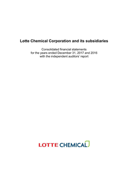 Lotte Chemical Corporation and Its Subsidiaries