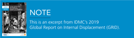 This Is an Excerpt from IDMC's 2019 Global Report on Internal