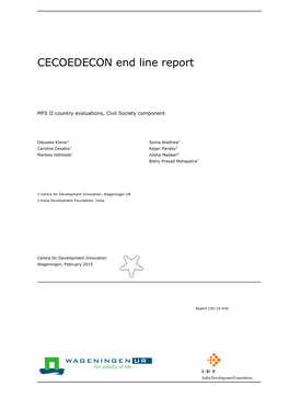 CECOEDECON End Line Report
