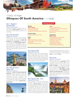 Glimpses of South America(HSP13G)