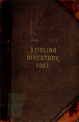 The Stirling Directory Including Bridge of Allan, St Ninians, Bannockburn