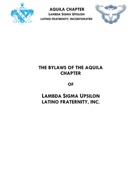 Lambda Sigma Upsilon Latino Fraternity, Inc