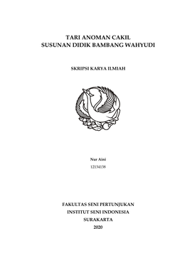 Tari Anoman Cakil Susunan Didik Bambang Wahyudi