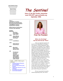 The Sentinel Voice of the ECC Faculty Association Local 3791/IFT September 2006