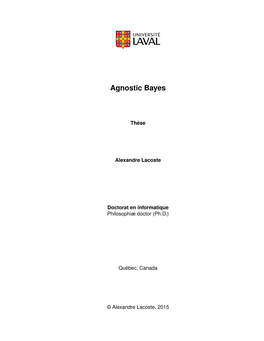 Agnostic Bayes