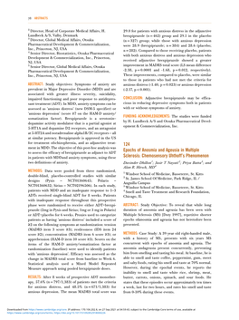 124 Epochs of Anosmia and Ageusia in Multiple Sclerosis