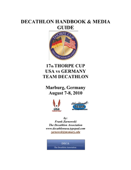 Decathlon Handbook & Media Guide