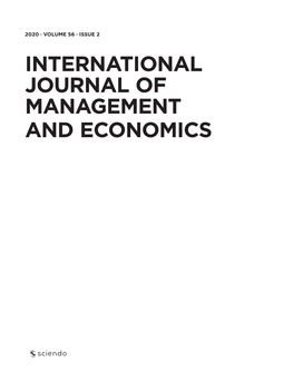 International Journal of Management and Economics