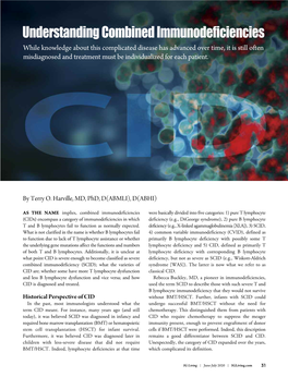 Understanding Combined Immunodeficiencies