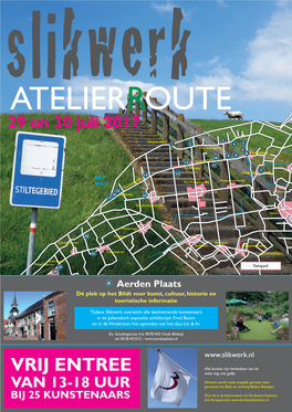 ATELIERROUTE 29 En 30 Juli 2017