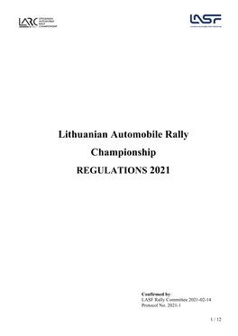 Lithuanian Automobile Rally Championship