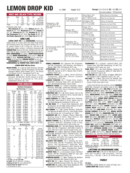 Race and (Black Type) Record Sire Line Lifetime As Broodmare Sire Family Stud Analysis