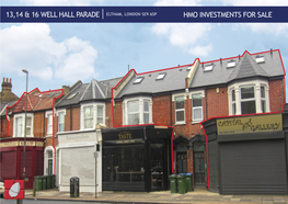 13,14 & 16 Well Hall Parade Eltham, London Se9 6Sp Hmo