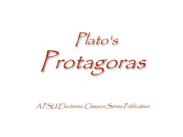 Protagor by Plato.Pdf