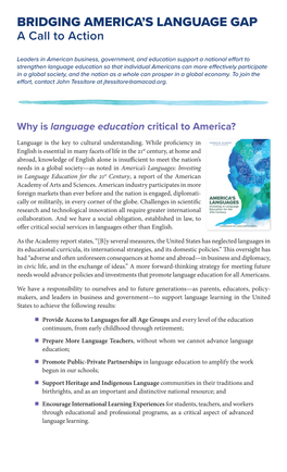 Bridging America's Language