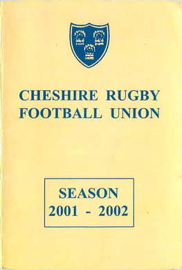 Cheshire Rugby Football Union Season 2001
