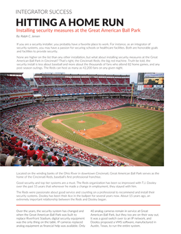 Cincinatti Reds Casestudy