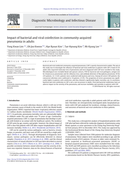 Impact of Bacterial and Viral Coinfection in Community-Acquired Pneumonia in Adults