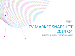 2014 Q4 NIELSEN AUDIENCE MEASUREMENT Copyright ©2012 the Nielsen Company