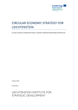 Circular Economy Strategy for Liechtenstein