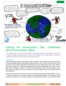 Celebrating World Immunization Week