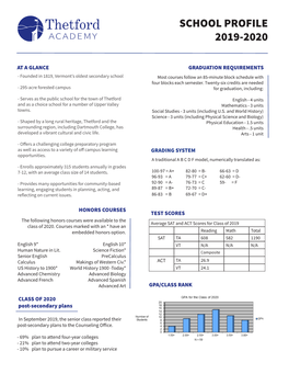 School Profile 2019-2020