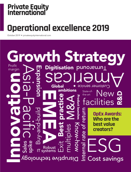 PEI Operational Excellence Awards 2019