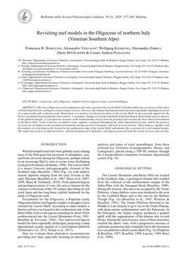 Revisiting Reef Models in the Oligocene of Northern Italy (Venetian Southern Alps)