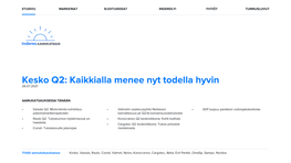 Kesko Q2: Kaikkialla Menee Nyt Todella Hyvin 26.07.2021