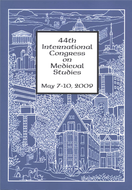 44Th International Congress on Medieval Studies