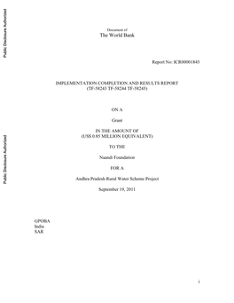 World Bank Document