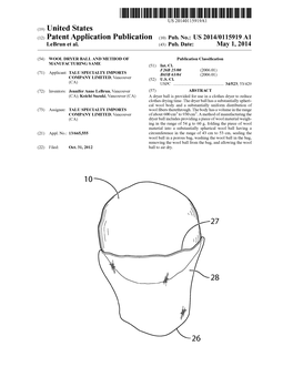 (12) Patent Application Publication (10) Pub. No.: US 2014/0115919 A1 Lebrun Et Al