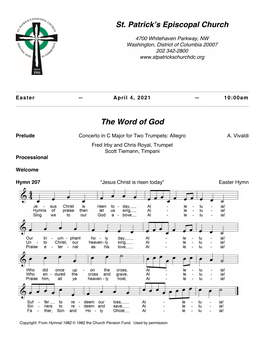 The Word of God St. Patrick's Episcopal Church