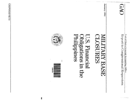 NSIAD-92-51 Military Base Closures: U.S. Financial Obligations in The