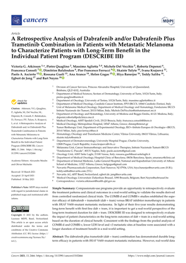 A Retrospective Analysis of Dabrafenib And/Or Dabrafenib Plus