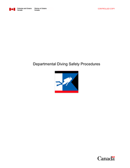 Departmental Diving Safety Procedures